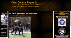 Desktop Screenshot of giantgermanshepherds.com